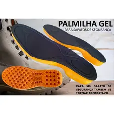 PALMILHA EM GEL PU ORTOPÉDICA, ALÍVIO DAS DORES, USO EM SAPATOS DE SEGURANÇA, BOTAS E TÊNIS C