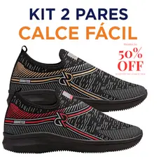 Kit 2 Tênis Sem Cadarço Masculino – Modelo Meia, Envio Rápido!