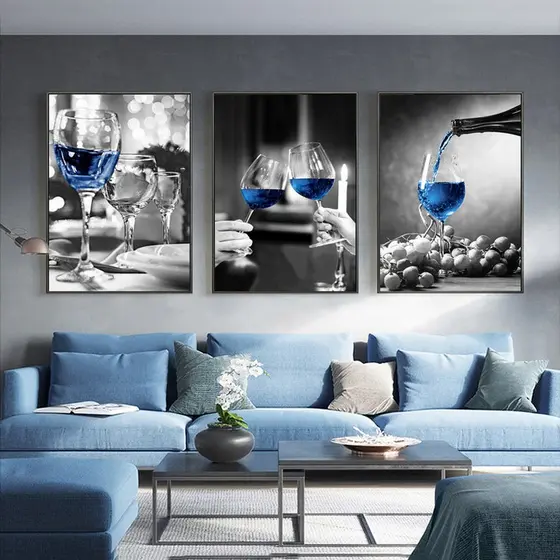 Quadros Decorativos Trio Kit 3 peças Grandes 90x60 ou 60x40 mais de 50 opções de imagens Quadro decorativo Sala Quadro decorativo Quarto Quadro decorativo Escritório Quadro decorativo cozinha Quadro decorativo abstrato Folhas arte quadro mosaico