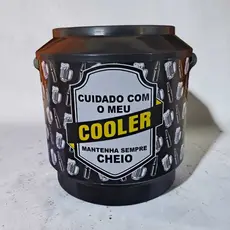 Cooler Térmico Redondo Estampa Personalizado para 30 Latas, 21 Litros com Alça.