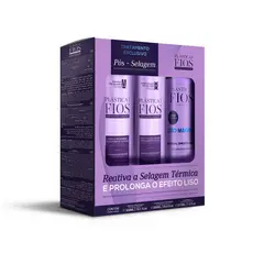 Kit Manutenção Cadiveu Plastica Dos Fios Shampoo 300ml + Condicionador 300ml + Liso Mágico 215ml