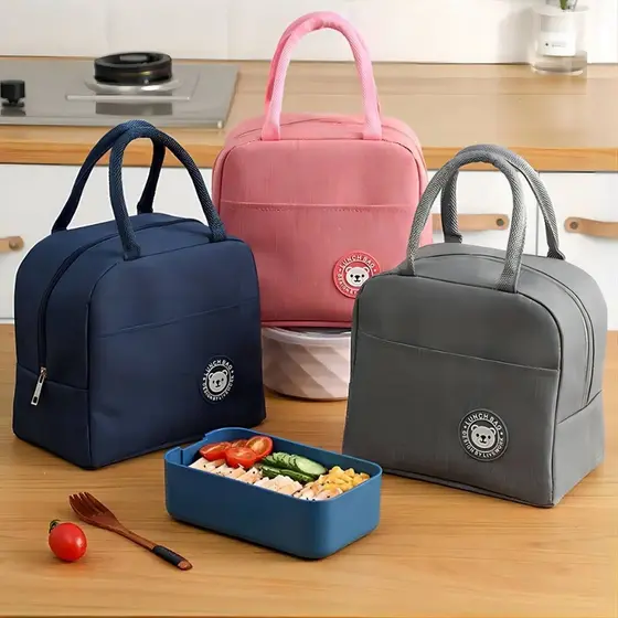 Bolsa Térmica Lancheira Marmita Portátil Viagem  Fitness Necessaire Academia Térmica Impermeável