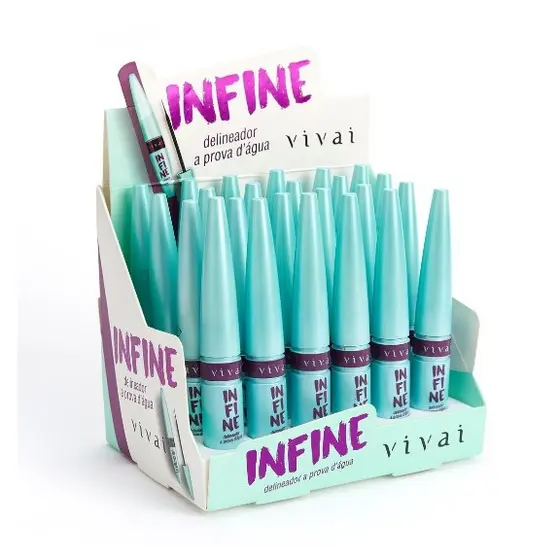 Delineador Liquido a Prova D'agua Infine Box com 24und - Vivai