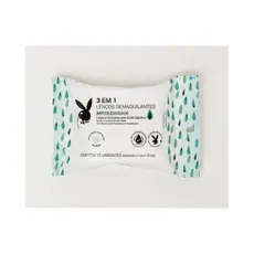 Lenços Demaquilantes Antioleosidade Antiacne 3 em 1 - Playboy