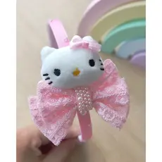 Tiara Hello Kitty pelúcia Tiara infantil Arco infantil Tiara menina