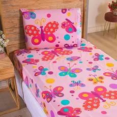 Jogo de Cama Solteiro 02 Peças Estampado