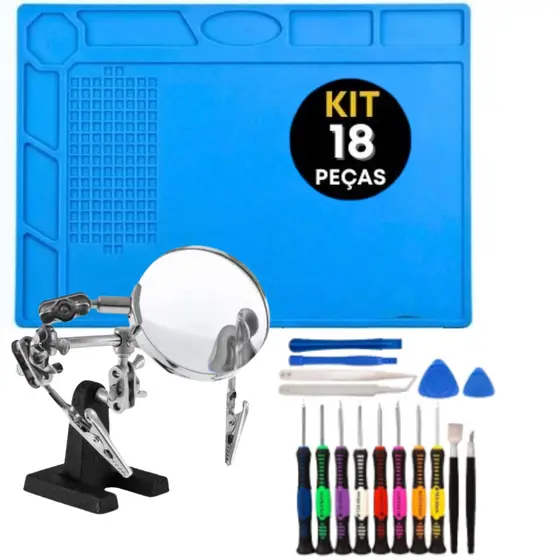 Kit Manutenção Eletrônica Completo Para Celular E Notebook Chaves Precisão