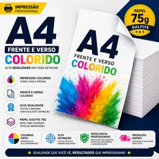 Impressão A4 - Só Frente (Colorida)