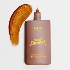 PRIMER ILUMINADOR SWEET CARAMEL - CARAMELO BRONZEADO - NINA MAKEUP