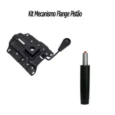 Kit  Base Flange Universal para Cadeira de Escritório e Pistão ajustavel