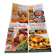 4 revistas sobre culinária da editora Minuano