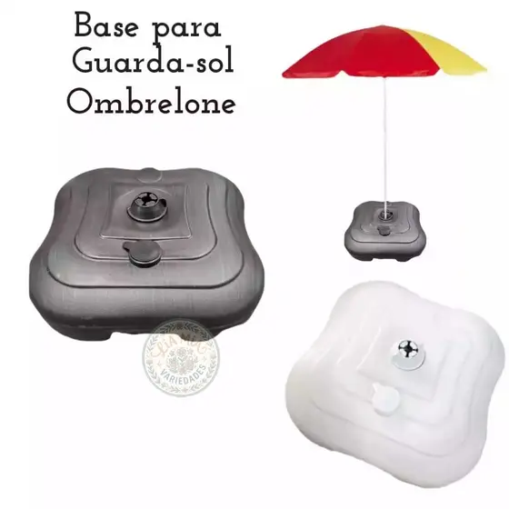 Base Para Guarda Sol  Wind Banner Ombrelone Suporte  c/Água ou Areia Praia Piscina Dolfin