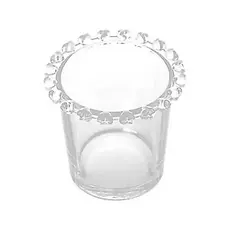 Porta Colher Porta Talher de Cristal Coração 8,5x8cm - Lyor