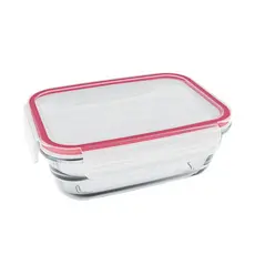 Pote Vidro Hermético Marmita Mantimento Tampa Vermelho - Mek