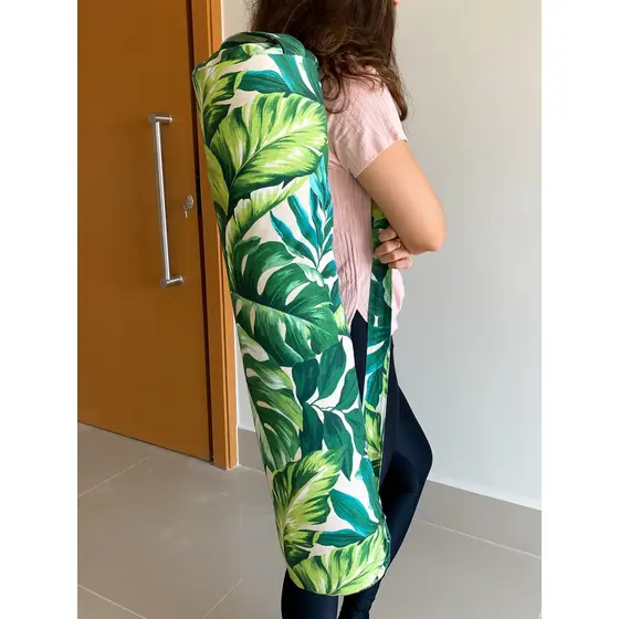 (7) Bolsa Para Tapete De Yoga, Bolsa Para Mat, Bolsa de Yoga, Yoga Bag - Estampas Diversas (7) - Mandala Flor Flores Floral Ioga Om Ohm Meditação Pilates Esporte Esportiva Karsten