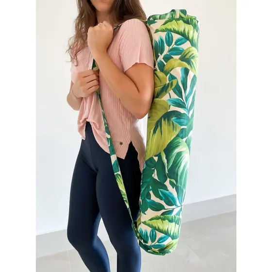 (5) Bolsa Para Tapete De Yoga, Bolsa Para Mat, Bolsa de Yoga, Yoga Bag - Estampas Diversas (5) - Mandala Flor Flores Floral Ioga Om Ohm Meditação Pilates Esporte Esportiva Karsten