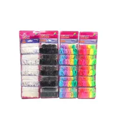 Kit 5 Caixas Elástico Cabelo Borrachinha Liguinha de Silicone PRONTA ENTREGA