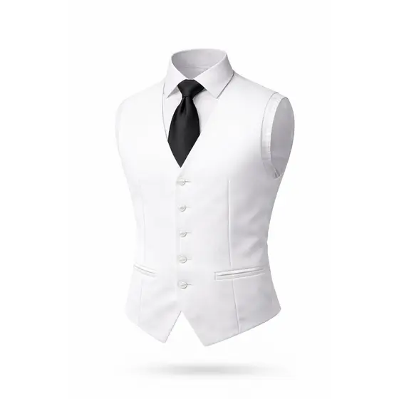 Colete Social Slim Ajustável Masculino P/ Baristas, Garçons - Promoçao