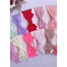 Turbante em Meia de Seda Infantil com Laço