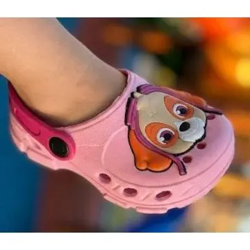 Sandália Infantil Menina Personagem Skye Papete Feminina Macia Fofinha