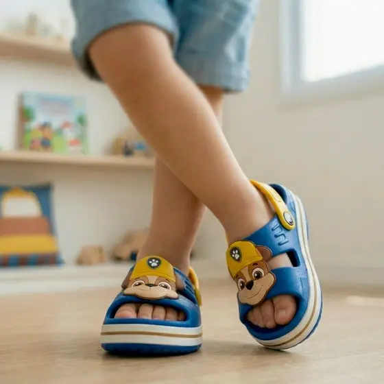 Sandália Infantil Menino Personagem Confortável Leve Macio Papete Personalizado