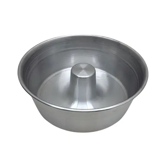 Forma de Bolo Buraco 26cm Forma de Pudim Assadeira de Alumínio Forma de cone