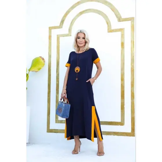 Vestido Comfy Longo com Fenda