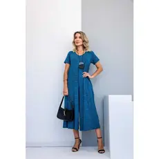 MACACÃO PANTACOURT SOLTINHO COM BOLSO, TECIDO PREMIUM, SENHORA