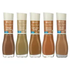 Esmaltes Tons Nudes, Marrons e Terrosos - Maria Pomposa Vegano 15FREE - Secagem Rápida e Alto Brilho