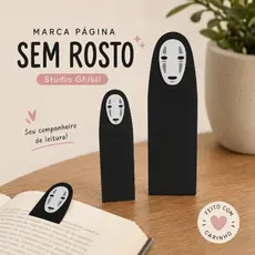 Marca página Studios ghibli sem rosto/no face a viagem de chihiro 10cm e 15cm