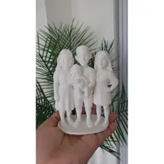 Miniatura personalizada em 3d (cor branca) - feito a partir da foto
