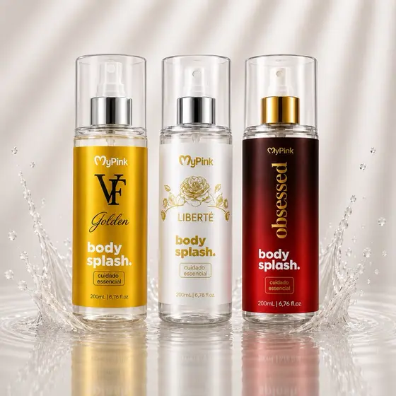 Body Splash Perfume Feminino Similar nas Fragrâncias Liberté VF Gold Obsessed