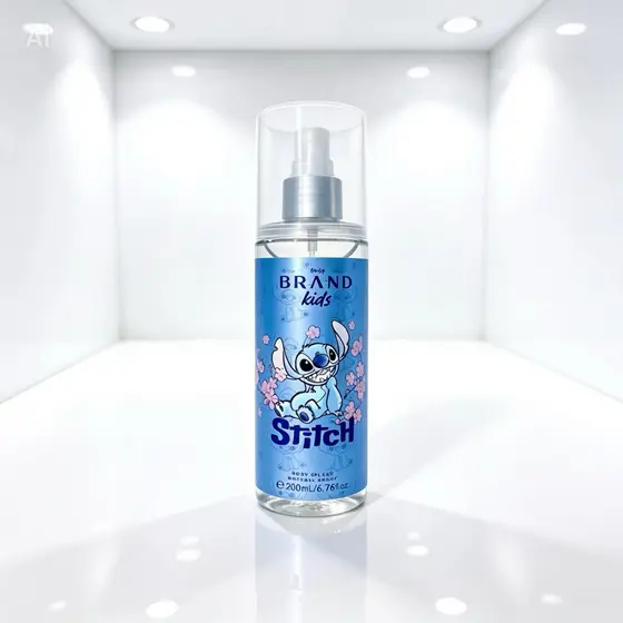 Body Splash Infantil Stitch Colônia Suave Cheiroso Perfume Infantil Frangracia Suave