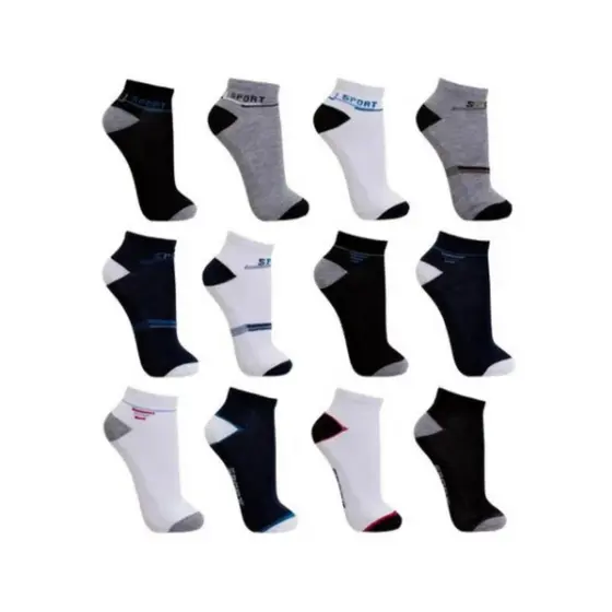 Kit 12 Pares Meias Masculina Cano Médio Soquete Estampadas 40 Ao 46 ENVIO 24H