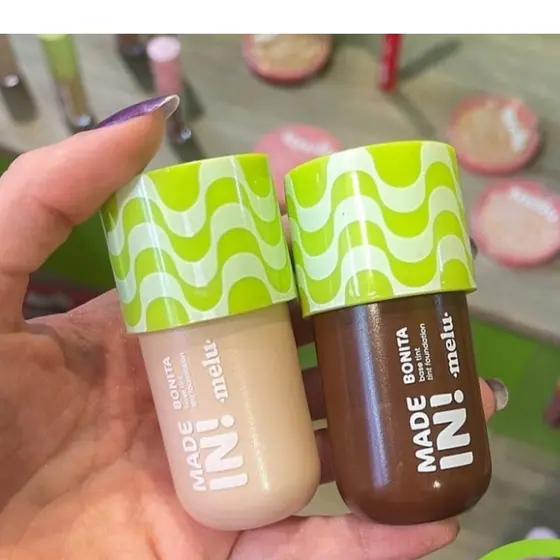 NOVIDADE  Made In! Base Tint Bonita Linha Melu by Ruby Rose - 16 Tonalidades e Acabamento Natural