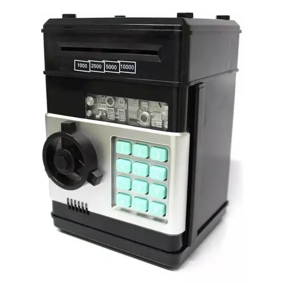 Cofre Digital Eletrônico Puxador Notas Moedas Automático