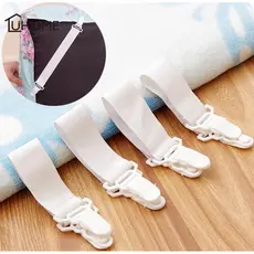 OFERTA Conjunto 4 Prendedores Prendedor Para Lençol 2,5X22,5CM Colchão Cama Presilha Elástica