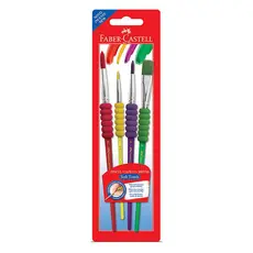 Pincel para pintura Soft Touch 481690 com 4 unidades Faber-Castell