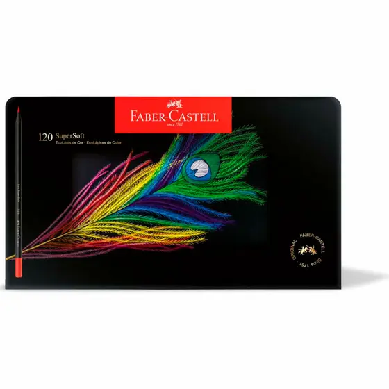 Lápis de cor SuperSoft 120 cores 1207120SOFT Faber-Castell