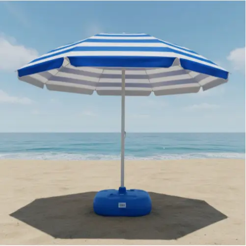 Base Plástica para Ombrellone e Guarda Sol Água 18L ou Areia 22KG Azul