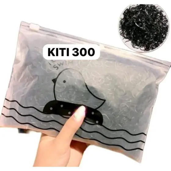 Kit 6000 Elastico de cabelo Com Bolsa borrachinha/liguinha rabico de cabelo silicone infantil