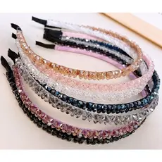 Kit 6 Tiaras Com Modelos Variados De Cristal