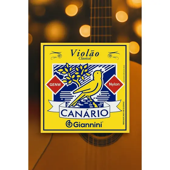 Encordoamento para Violão Nylon Médio GENW Canário GIANNINI