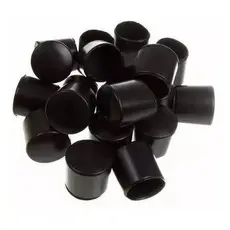 Ponteira Pé Cadeira Pvc Externa 1 1/4 32mm 3cm Preta 16un
