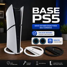 Base Vertical Playstation 5 Suporte Para Ps5 Slim Fat + Grip