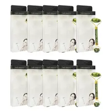 Kit Com 10 Rolinho Facial Pedra De Jade Massageador Atacado