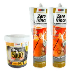 Kit Massa Tapa Tudo 5000 Pote De 90g + 2x Bisnaga 420g Zerotrinca