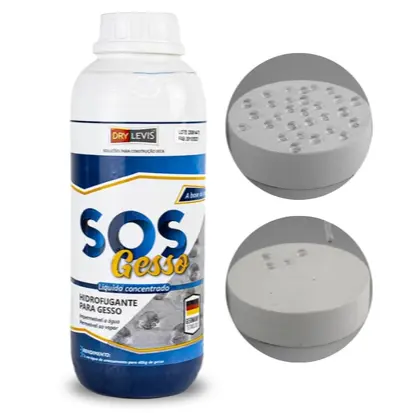 Aditivo Hidrofugante Para Gesso Base Água SOS Gesso 1L Anti Umidade Mofo