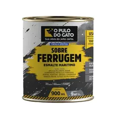 Esmalte Marítimo Direto na Ferrugem Para Metal Anticorrosivo 900g Portão - Pulo do Gato