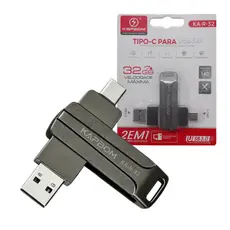 Pendrive 32GB Unidade Flash TIPO-C para USB 3.0 de Alta Velocidade Kapbom KA-R32
